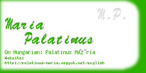 maria palatinus business card